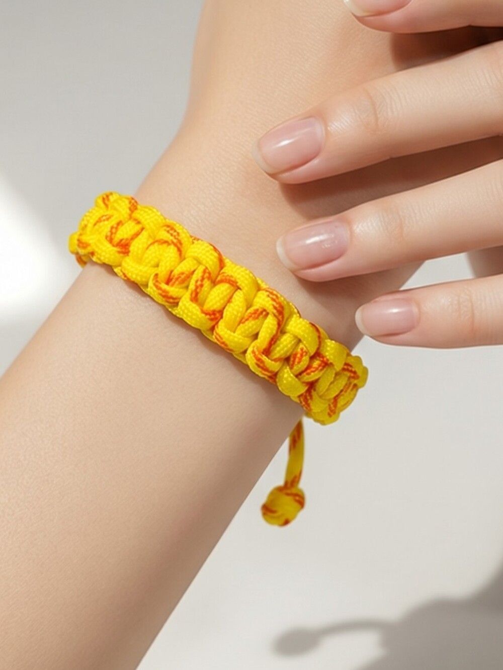 SoftballβParacord Bracelet β βHustle Hit Never Quitβ Gift Adjustable Yellow Red